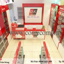 Thiết kế nội thất cửa hàng điện thoại - Anh Trung - Châu Quỳ